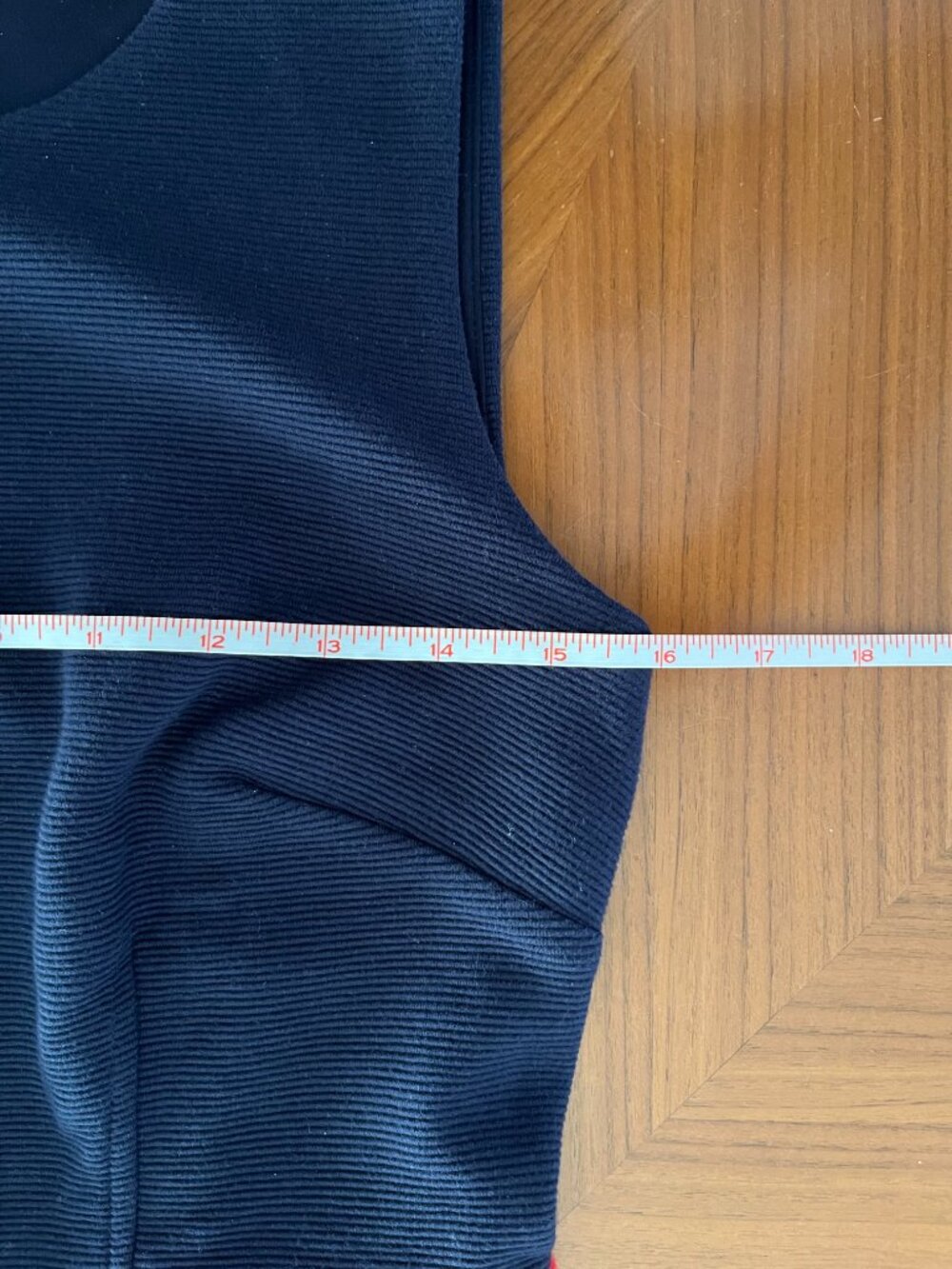 Vintage Y2K Boden Navy Blue & Red Contrast Ponte Sheath Midi Dress, Size 6 - Picture 10 of 13
